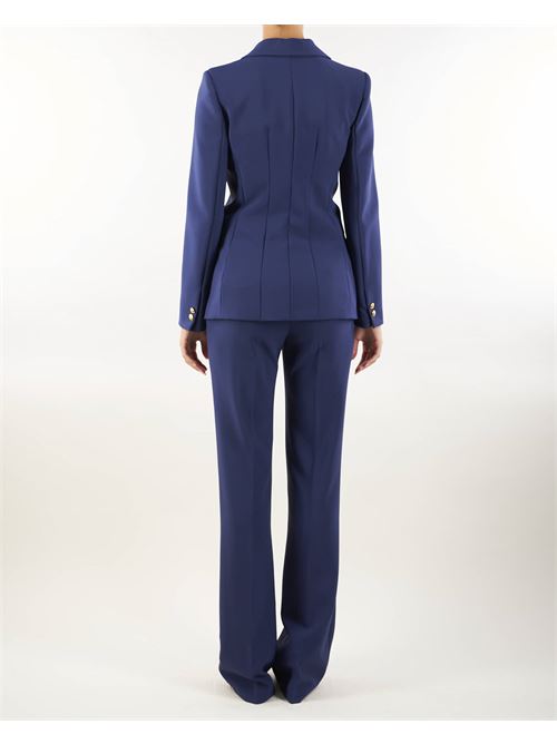 Stretch crêpe suit with fitted jacket and straight trousers Elisabetta Franchi ELISABETTA FRANCHI | Tailleur | TP00346E2B75